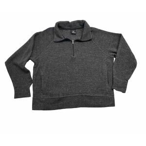 Womens Nike Size Medium Quarter Zip Pullover In Heather Gray